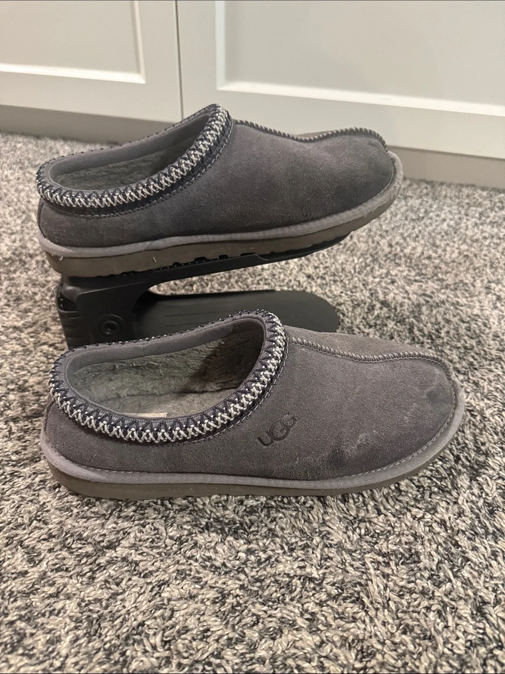 UGG Gray Suede Slip-On Loafers